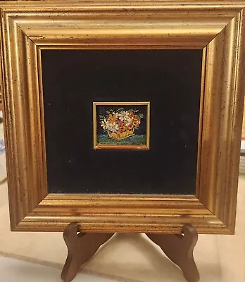 Miniature Mosaic Vatican Art By  Savelli • $450