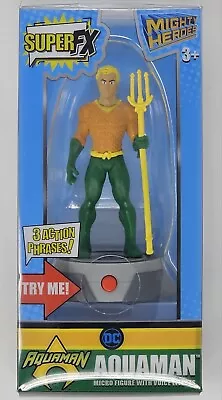 Super FX Mighty Heroes Aquaman Micro Figure With Voice Effects • $13.39