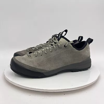 Arcteryx Women Size 8.5 Grey Black Suede Vibram Sole Trail Hiking Shoes • $39.95