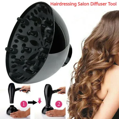 Universal Hair Dryer Diffuser Hair Curl Blower Styling Tool Hairdressing Salon • £4.14