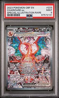 Pokemon 2023 Charizard Ex SIR 223/197 Obsidian Flame PSA 9 MINT -31 • $64.99