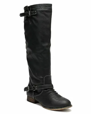 $32.11 • Buy Breckelles Womens Outlaw-81 Riding Esquarian Over The Knee Black Boot (6)