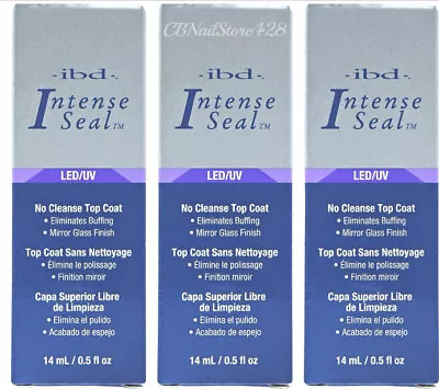 IBD LED/UV Intense Seal UV Gel No Cleanse Top Coat 0.5oz/15ml 60505 Pick Any • $25