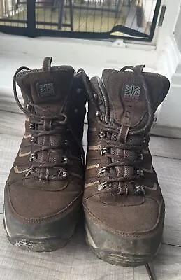 Karrimor Mount 7 Weatherite Dynagrip - Men's - Brown Suede Walking Boots - UK 12 • £10
