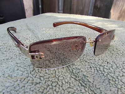 Vintage Dolce & Gabbana Sunglasses 8DG258 Designer Intials To Glass Frames • $73.59