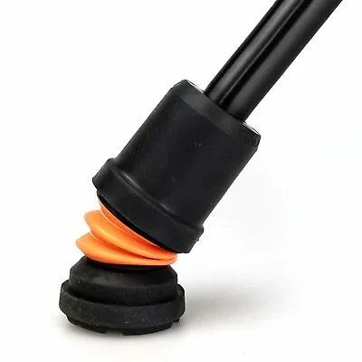 Flexyfoot Shock Absorbing Walking Stick Ferrule - 50% More Grip And Traction • £14.58