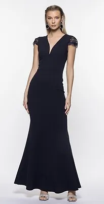 £14 • Buy WalG Sammy Lace Maxi Dress Black Size 12 (b)