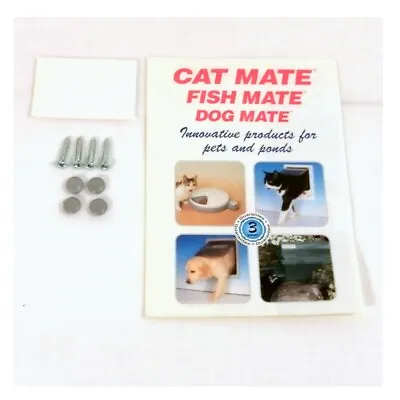 £2.25 • Buy Cat Mate Dog Mate Fish Mate Spare Parts - Screws & Grey Covers Approx 3 X 19mm
