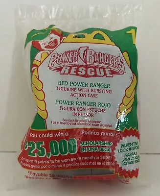 Power Rangers Rescue (red)vintage Mcdonalds Happy Meal Premium Toy Sealed Nrfp • $14.99