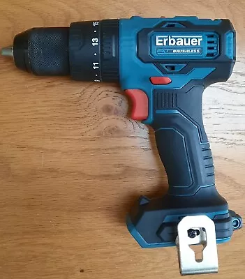 Erbauer Cordless Combi Drill ECD18-Li-2 18V Li-ion EXT Brushless Bare • £34.95