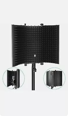 Neewer Microphone Isolation Shield Foldable Three-fold 40093718 NW-11 With Mic • $135.99