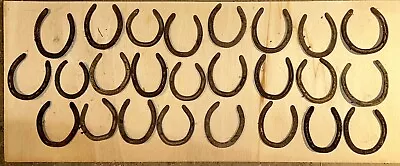 25 Steel Horseshoes. Used Shoes. Various Sizes. Metal Crafts . Free Shipping! • $35