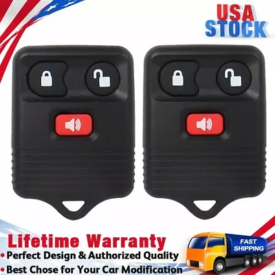 2x Black Keyless Entry Remote Control Key Fob Transmitter Replacement Clicker US • $6.99