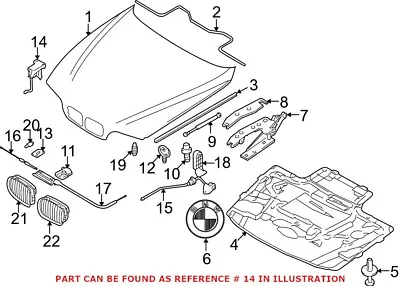 Genuine NEW Hood Safety Catch With Hood Release For BMW E39 5-Series • $34.74