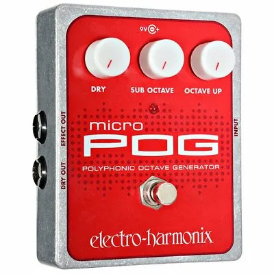 Electro-Harmonix Micro Pog Polyphonic Octave Generator Guitar Pedal • $244.90