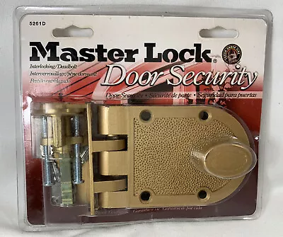 Master Lock Night Latch Deadbolt Door Security Model 5261D New In Package • $22