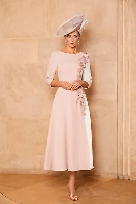 £299 • Buy Veni Infantino Size UK 18 Mother Of The Bride/Groom Dress Ivory Vintage Rose NEW