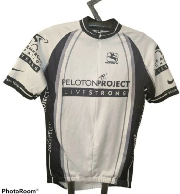 $16 • Buy Womens 2005 PELOTON PROJECT LIVESTRONG Bicycle Jersey Italy MEDIUM (S-2-46) Rare