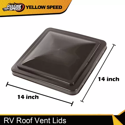 1PCS 14  X 14  Top RV Roof Vent Lid Cover Smoked Ventline For Camper Trailer ABS • $17.80