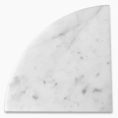 C0CH Carrara White Marble Shower Corner Shelf Bullnose Full Finished Honed • $65.99