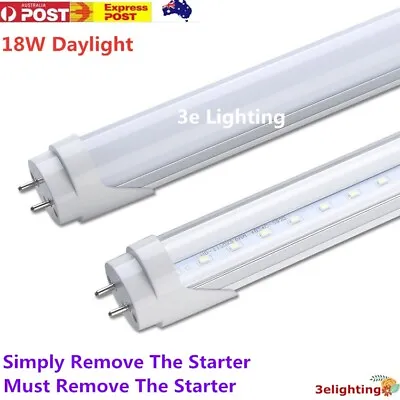5 10x LED T8 Tubes Fluorescent Daylight 18W 1.2m 4ft 1200mm Frost Clear 6500K AU • $79.99