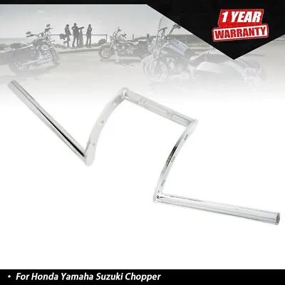 Motorcycle Handlebar Z Bars 22mm 7/8  Handlebars For Drag Custom Chopper Cruiser • $41.11