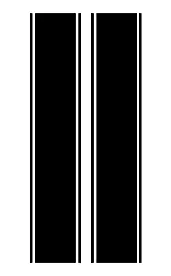 2 X 6  Wide 1M CAR RACING STRIPE VINYL DECAL STICKER Car/ Van/ Bonnet Or Boot • £12.99