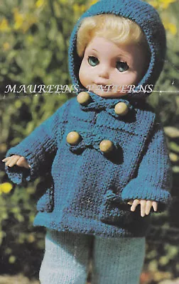 £1.99 • Buy Knitting Pattern To Make Dolls Duffle Set Coat Jumper & Pants 10 -14  Doll 4ply