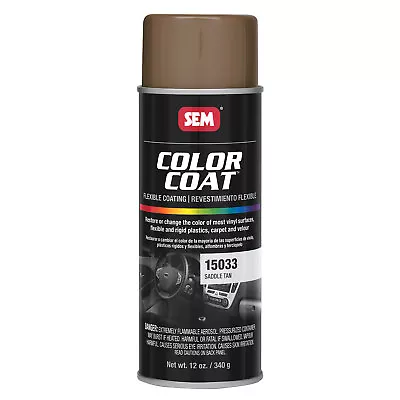 SEM Color Coat Saddle Tan Vinyl Spray Auto Paint 12 Oz. SEM 15033 • $18.99