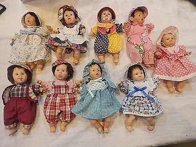 Lot Of 9 GIGO Dolls Gi-Go Toys My Palm Pals Bean Bag Kids And Happy Kids 8  • $39.95