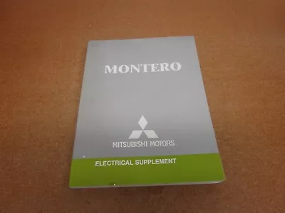 2006 Mitsubishi Montero ELECTRICAL ONLY Service Shop Wiring Dealer Repair Manual • $25