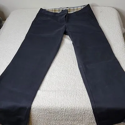 J. Crew Stretch City Fit Women's Size 2 Regular (2R) Navy Cropped Chino Pants • $17.95