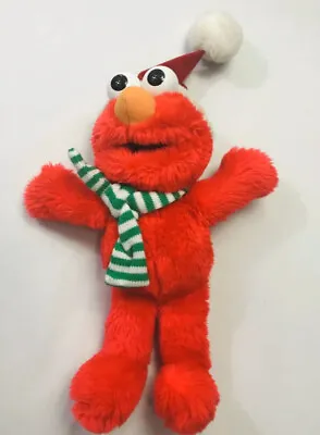 $13.77 • Buy Sesame Street Tyco Always Huggable Plush 14  Elmo In Santa Cap & Holiday Striped