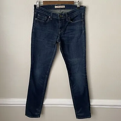 J Brand Womens Size 28 Skinny Leg 910 BDE  Dark Blue Denim Jeans Mid Rise Y2K • $15.99