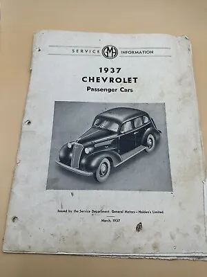 1937 CHEVROLET Passenger Cars Catalogue • $33