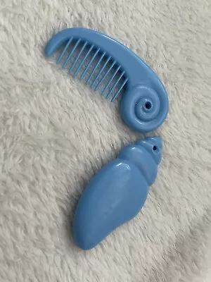 Vintage G1 My Little Pony Blue Sea Pony Seapony Shell Comb And Brush • £7