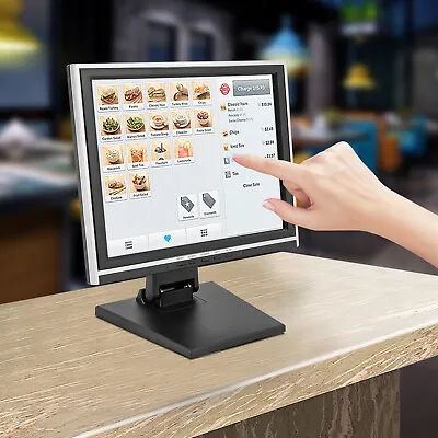  15'' Touch Screen LCD Touchscreen Monitor For Retail Kiosk Restaurant Bar USA! • $102.61