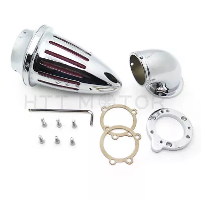 Bullet Air Cleaner Filter Kits For Harley S&S Custom Cv Evo Xl Sportster Chrome • $79.89