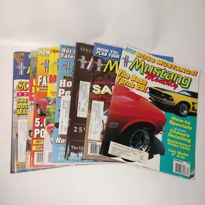 Mustang Monthly Magazine Lot (8) Total 1988 1989 • $26.99