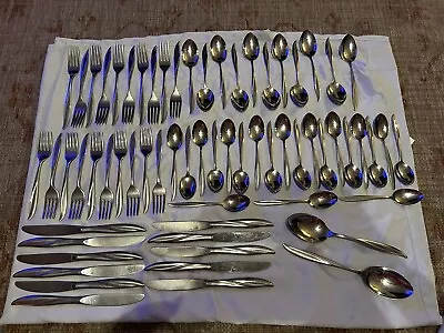 Gorham Stegor Waikiki Vintage Flatware Made In USA Lot Of 65 • $99.70