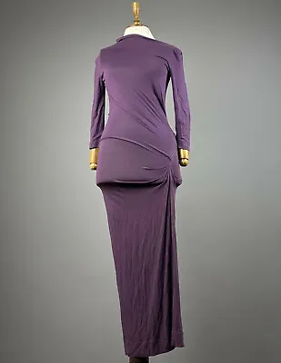 £117.85 • Buy Ladies Vivienne Westwood Anglomania  Purple Acymetric Bodycon Maxi Dress Size S
