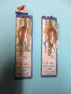 Lot Of 2 Vintage Luhr Jensen Spoons 1/6 Oz. On Cards • $3.99