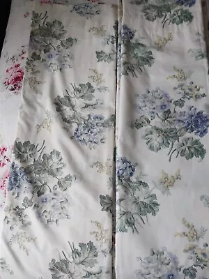 Laura Ashley JOSEPHINE Pair Of Lined Rod Pocket Drapes • $149.99