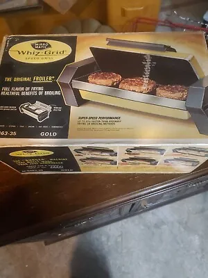 $35 • Buy  Mirro Matic WHIZ GRID SPEED GRILL Harvest Gold Panini Griddle VINTAGE