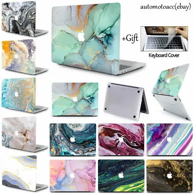 Creative Marble Case For Macbook Pro Air 11'' 12'' 13'' 15'' 16''+Keyboard Cover • £22.79