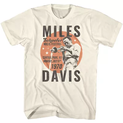 Miles Davis Schaefer Music Festival 1970 Men's T Shirt Jazz Band Tour Merch • £39.89