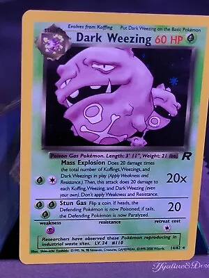 2000 Pokémon Dark Weezing Team Rocket Set 14/82 Holo Rare WOTC MINT • $165.50