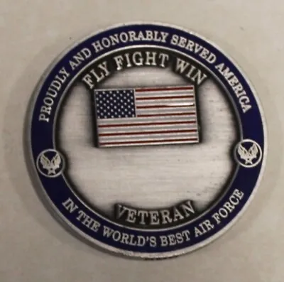 Air Force Veteran Airman Retirement / Retired / Served Challenge Coin / Vet ASIL • $14.95