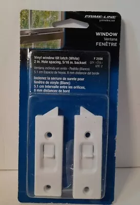 Prime-Line White Vinyl Vertical Hung Sliding Window Lock (2-Pack) F 2598 • $8.99