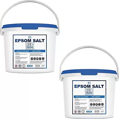 Epsom Salt Bath Salts Bucket Organic Food Grade Magnesium Sulphate Medical Grade • £43.99